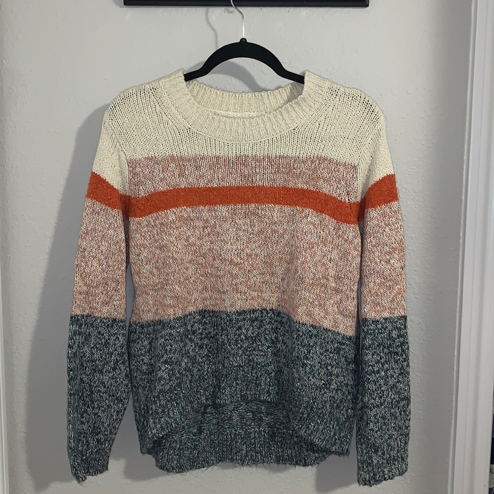 fun color block sweater